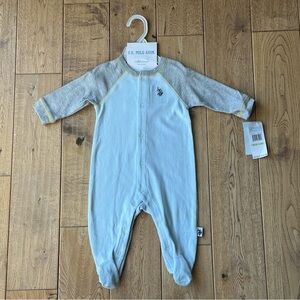 NEW U.S. Polo Assn. Baby Footed Sleeper size 3-6 Months